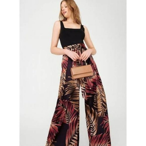 SHEIKE Floral Castaway High Waisted Wide Leg Pants - Picture 11 of 13